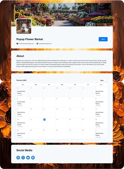 Ticket sales and check-in management interface